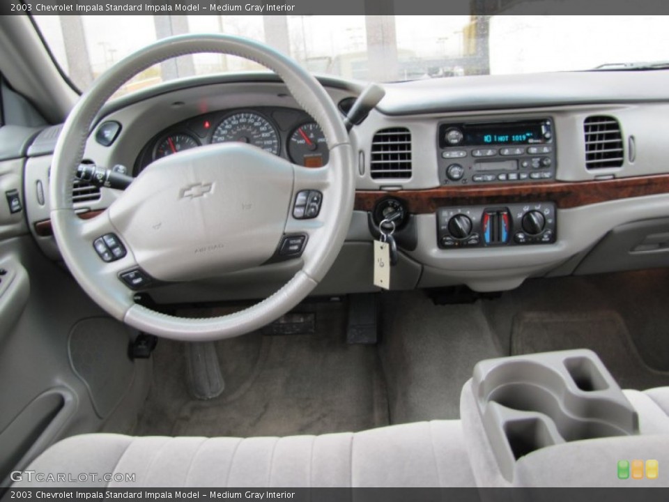 Medium Gray Interior Dashboard for the 2003 Chevrolet Impala  #72679279