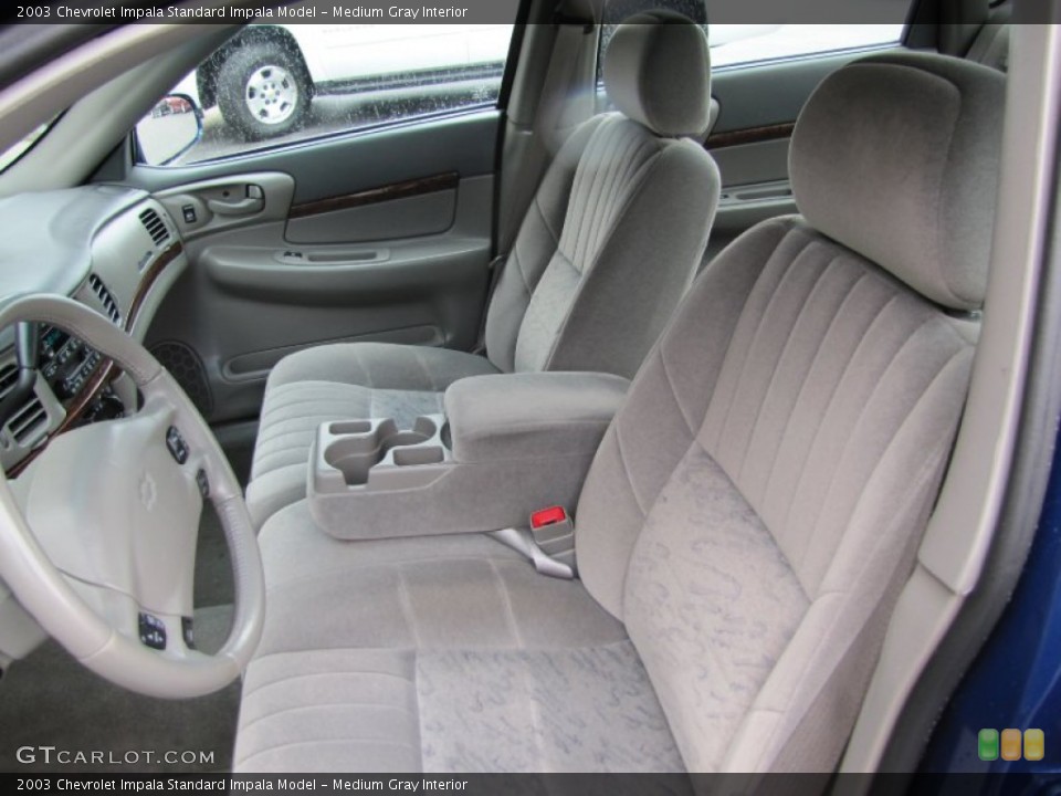 Medium Gray Interior Front Seat for the 2003 Chevrolet Impala  #72679306