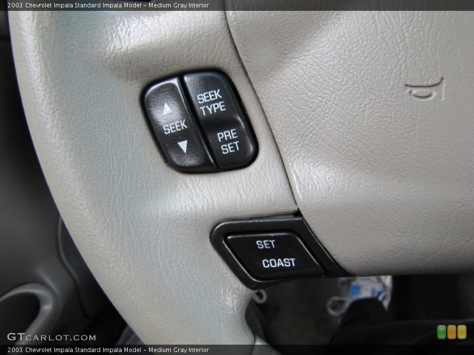 Medium Gray Interior Controls for the 2003 Chevrolet Impala  #72679366