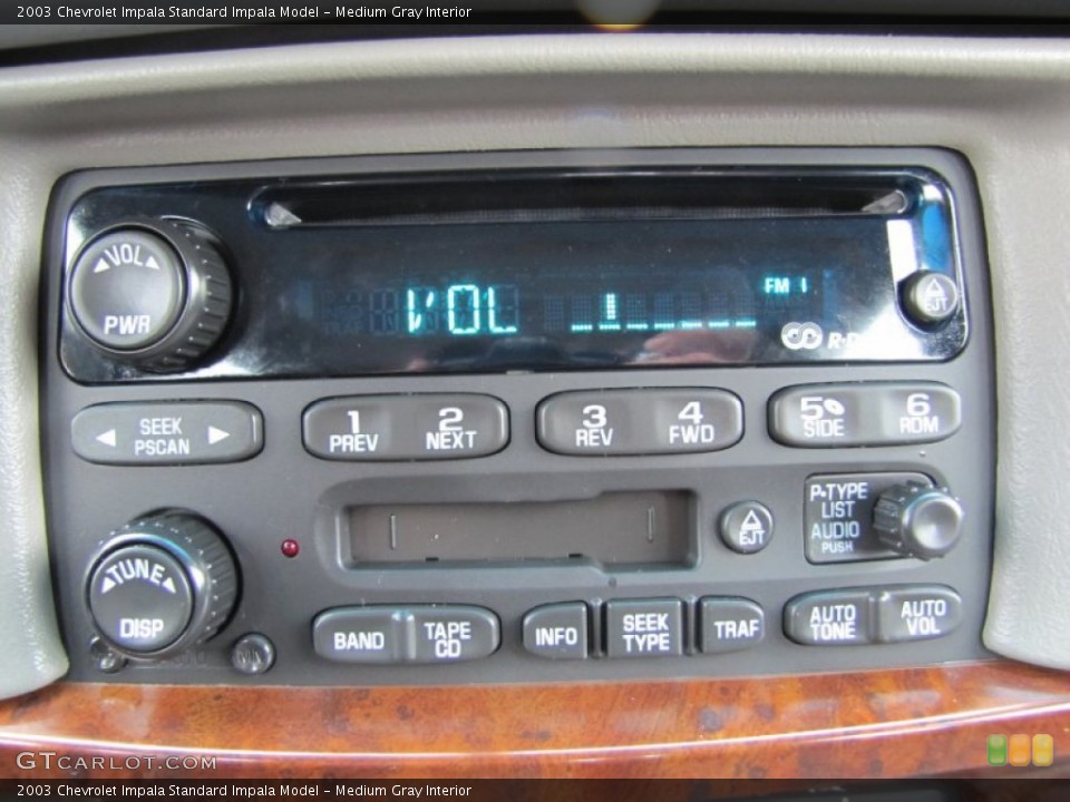 Medium Gray Interior Audio System for the 2003 Chevrolet Impala  #72679426