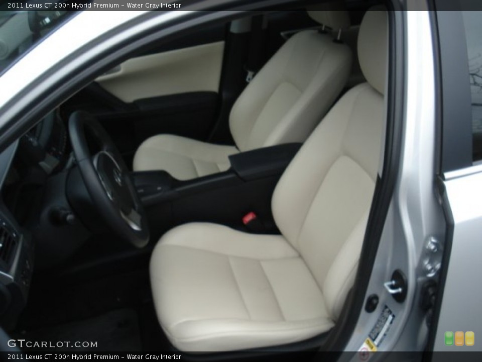 Water Gray 2011 Lexus CT Interiors