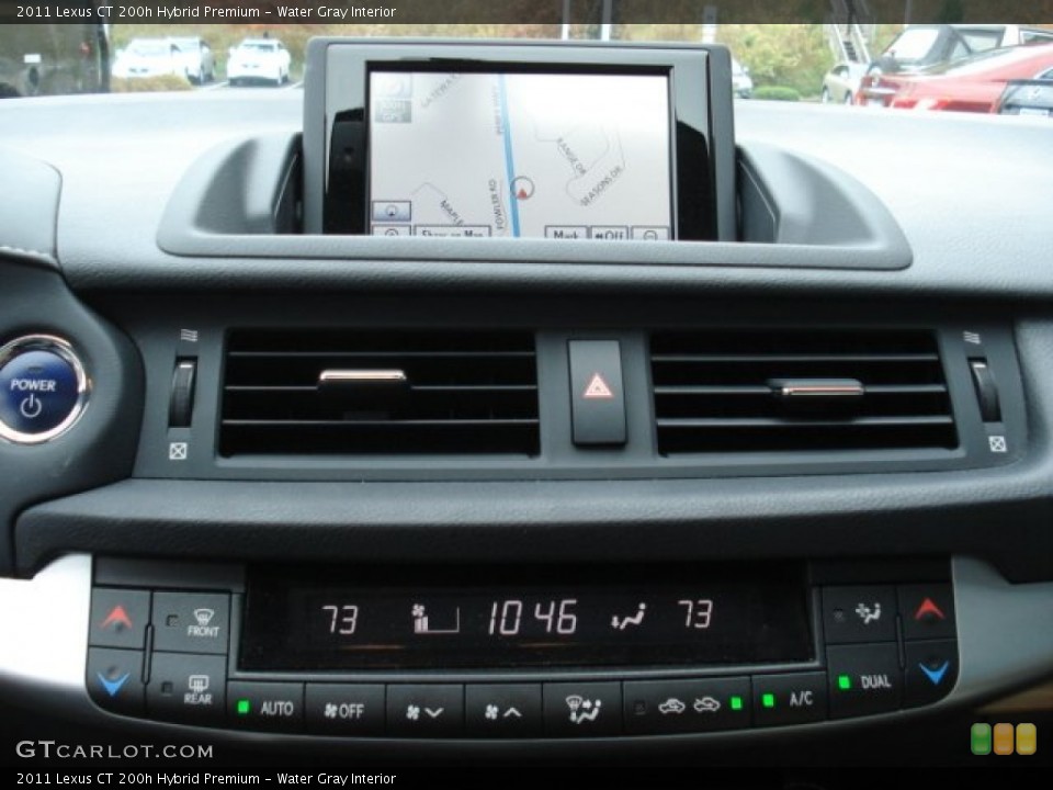 Water Gray Interior Navigation for the 2011 Lexus CT 200h Hybrid Premium #72680272