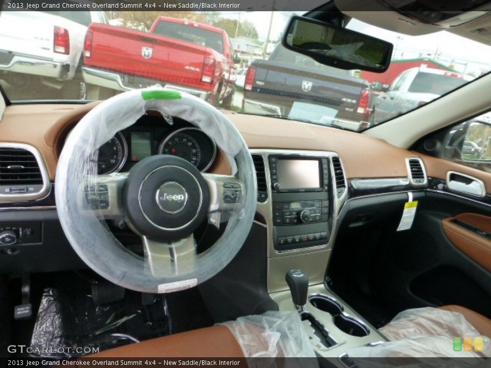 New Saddle/Black Interior Dashboard for the 2013 Jeep Grand Cherokee Overland Summit 4x4 #72680821