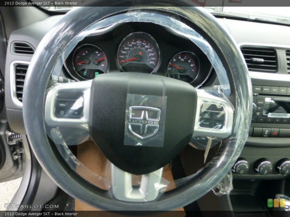 Black Interior Steering Wheel for the 2013 Dodge Avenger SXT #72682456