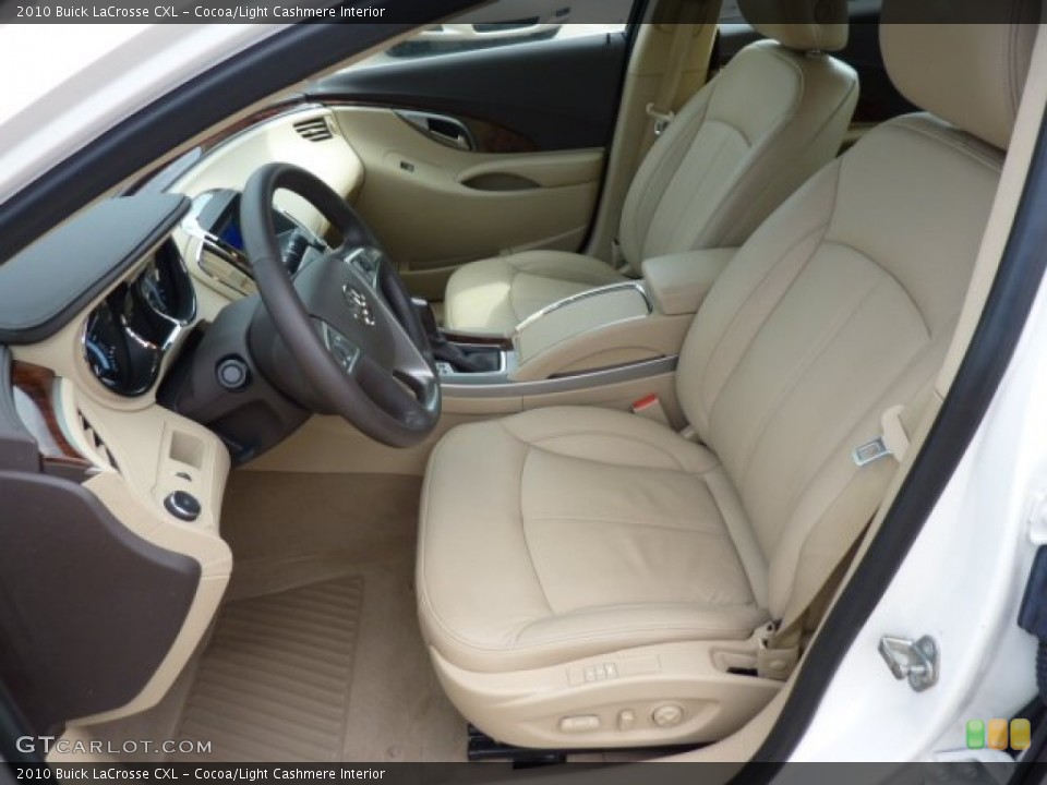 Cocoa/Light Cashmere Interior Front Seat for the 2010 Buick LaCrosse CXL #72683002