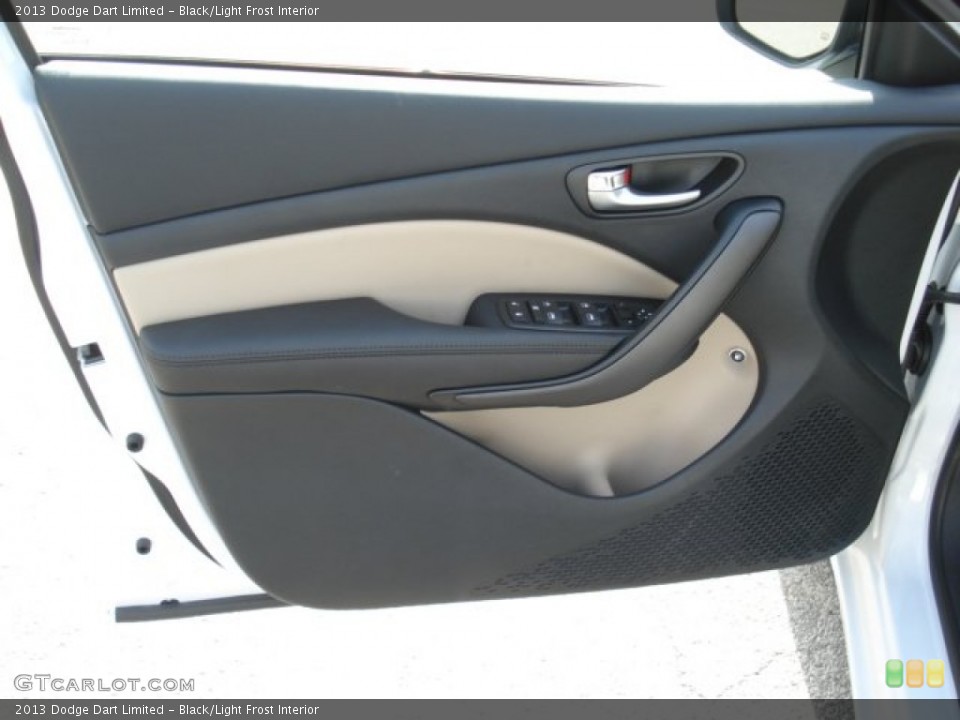 Black/Light Frost Interior Door Panel for the 2013 Dodge Dart Limited #72683129