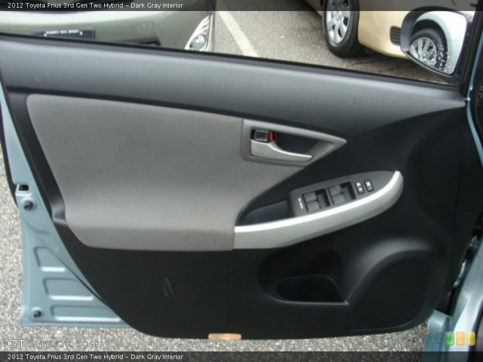 Dark Gray Interior Door Panel for the 2012 Toyota Prius 3rd Gen Two Hybrid #72683698