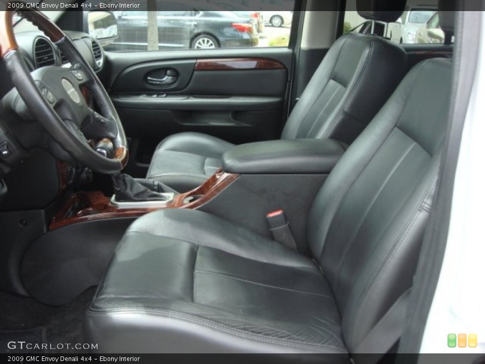 Ebony Interior Front Seat for the 2009 GMC Envoy Denali 4x4 #72683809