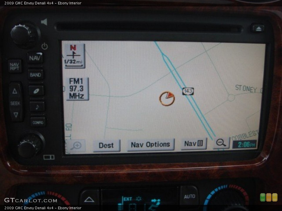 Ebony Interior Navigation for the 2009 GMC Envoy Denali 4x4 #72683998