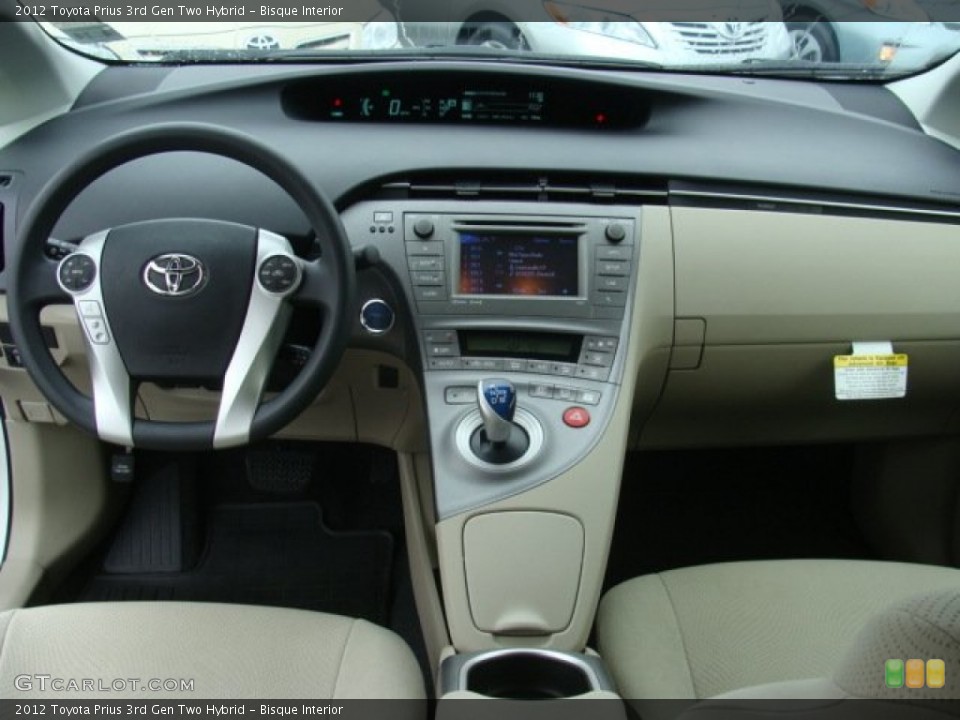 Bisque Interior Dashboard for the 2012 Toyota Prius 3rd Gen Two Hybrid #72684307