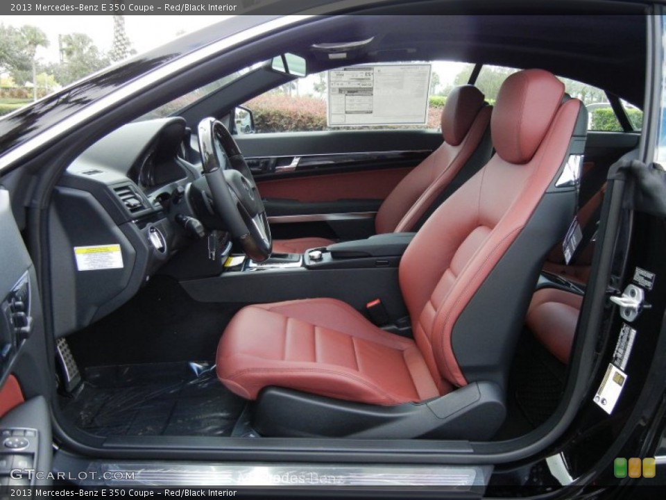 Red/Black 2013 Mercedes-Benz E Interiors
