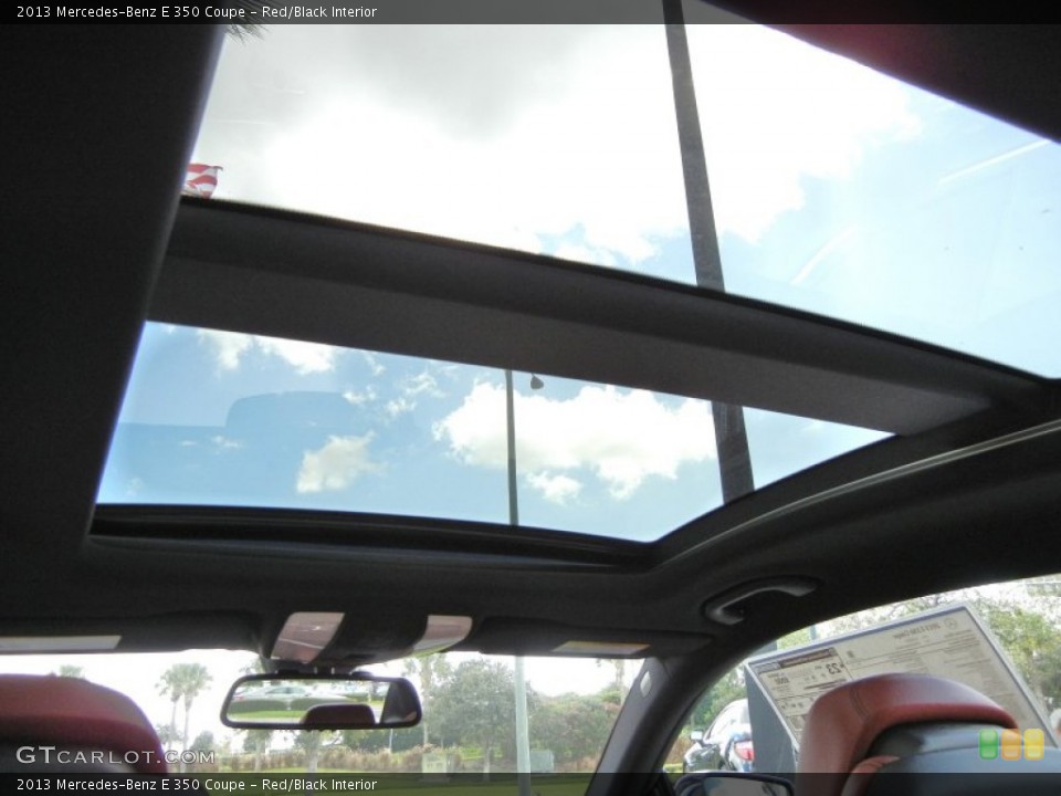 Red/Black Interior Sunroof for the 2013 Mercedes-Benz E 350 Coupe #72684700
