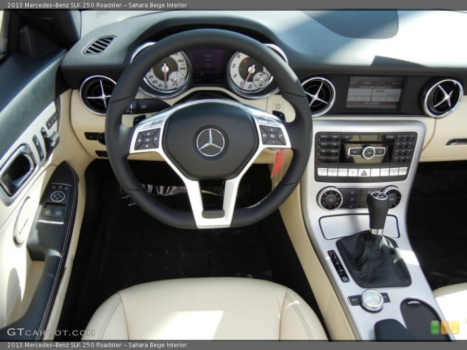 Sahara Beige Interior Dashboard for the 2013 Mercedes-Benz SLK 250 Roadster #72685006