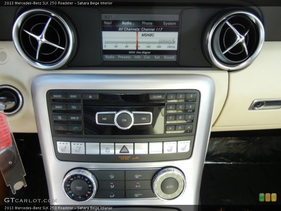Sahara Beige Interior Controls for the 2013 Mercedes-Benz SLK 250 Roadster #72685042
