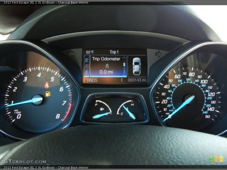 Charcoal Black Interior Gauges for the 2013 Ford Escape SEL 2.0L EcoBoost #72685081