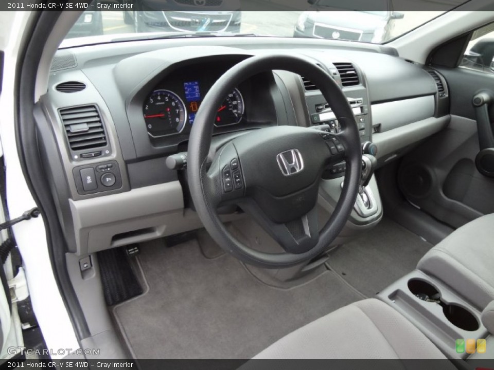 Gray Interior Prime Interior for the 2011 Honda CR-V SE 4WD #72685096