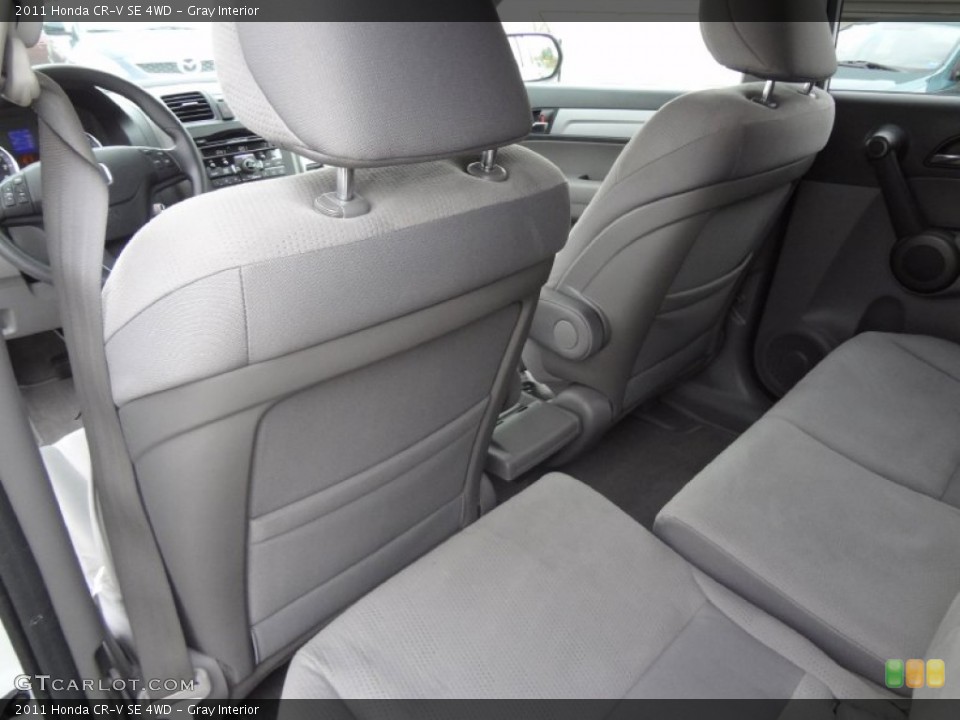 Gray Interior Rear Seat for the 2011 Honda CR-V SE 4WD #72685174