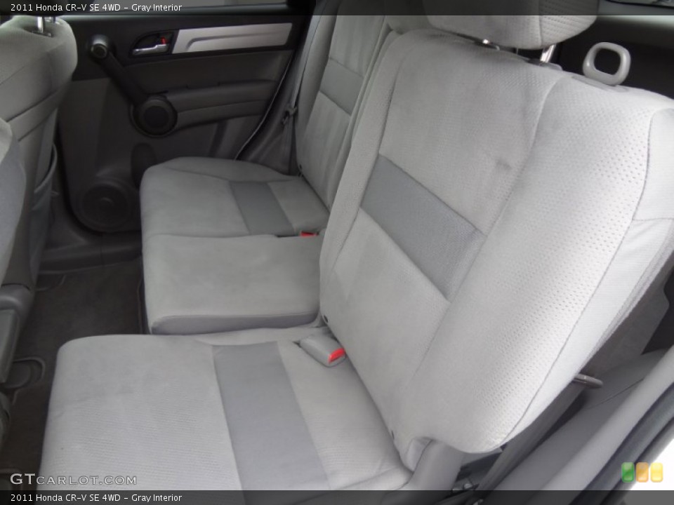 Gray Interior Rear Seat for the 2011 Honda CR-V SE 4WD #72685192