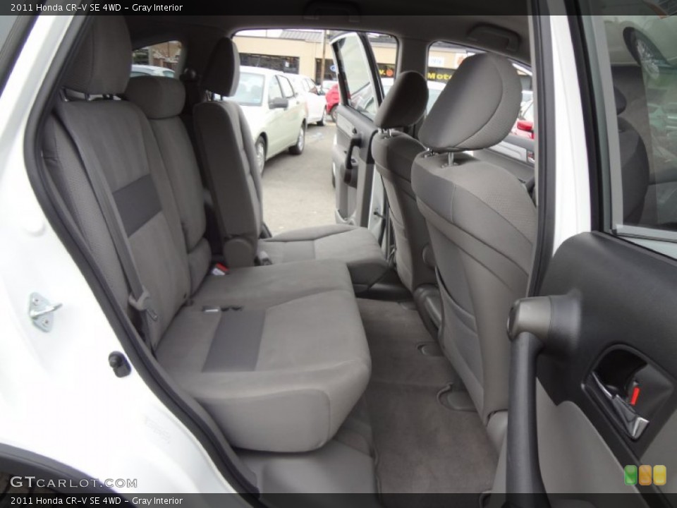 Gray Interior Rear Seat for the 2011 Honda CR-V SE 4WD #72685210