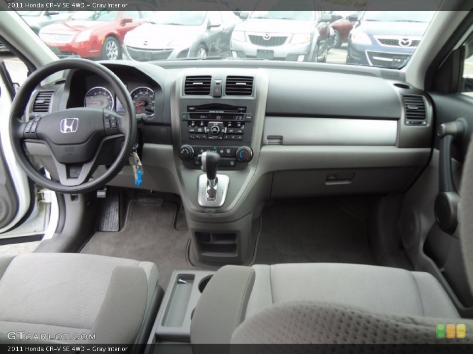 Gray Interior Dashboard for the 2011 Honda CR-V SE 4WD #72685261