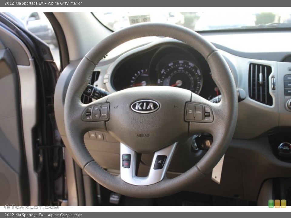 Alpine Gray Interior Steering Wheel for the 2012 Kia Sportage EX #72685294