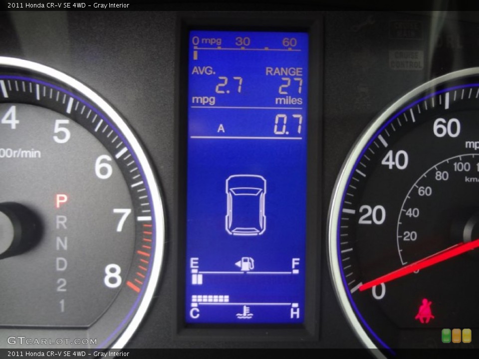 Gray Interior Gauges for the 2011 Honda CR-V SE 4WD #72685339