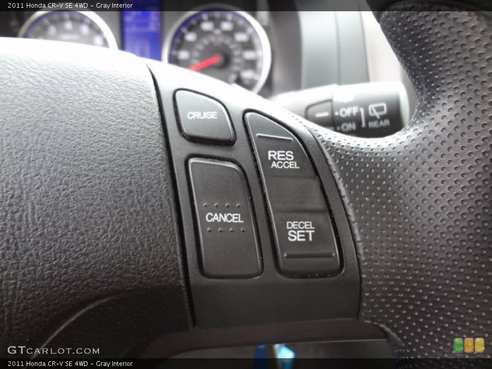 Gray Interior Controls for the 2011 Honda CR-V SE 4WD #72685360