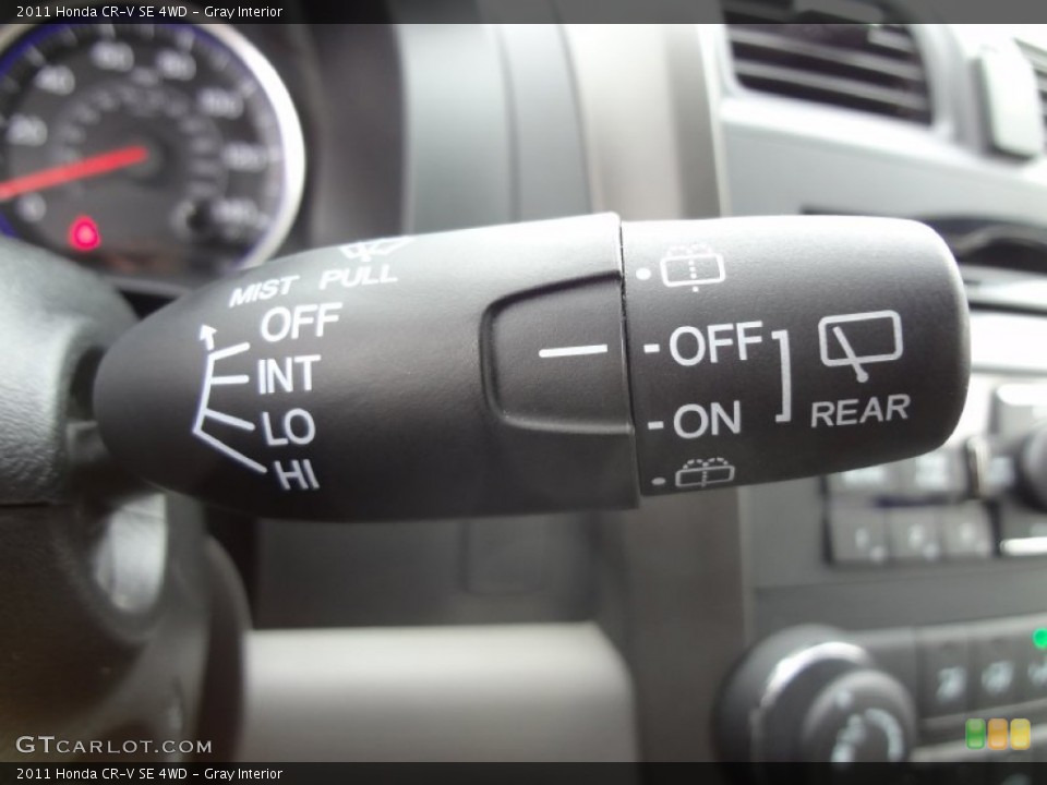 Gray Interior Controls for the 2011 Honda CR-V SE 4WD #72685381