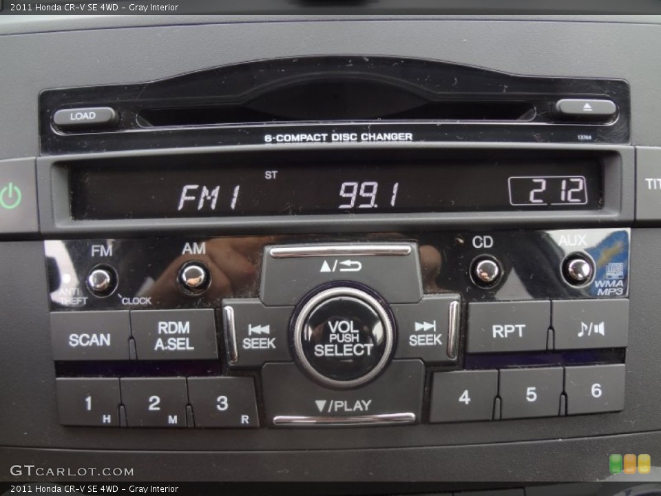Gray Interior Audio System for the 2011 Honda CR-V SE 4WD #72685424