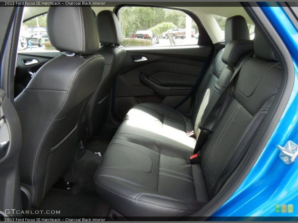 Charcoal Black Interior Rear Seat for the 2013 Ford Focus SE Hatchback #72685562