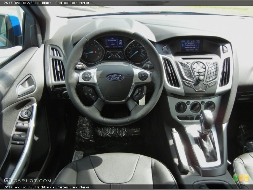 Charcoal Black Interior Dashboard for the 2013 Ford Focus SE Hatchback #72685586