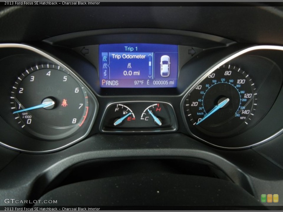 Charcoal Black Interior Gauges for the 2013 Ford Focus SE Hatchback #72685609