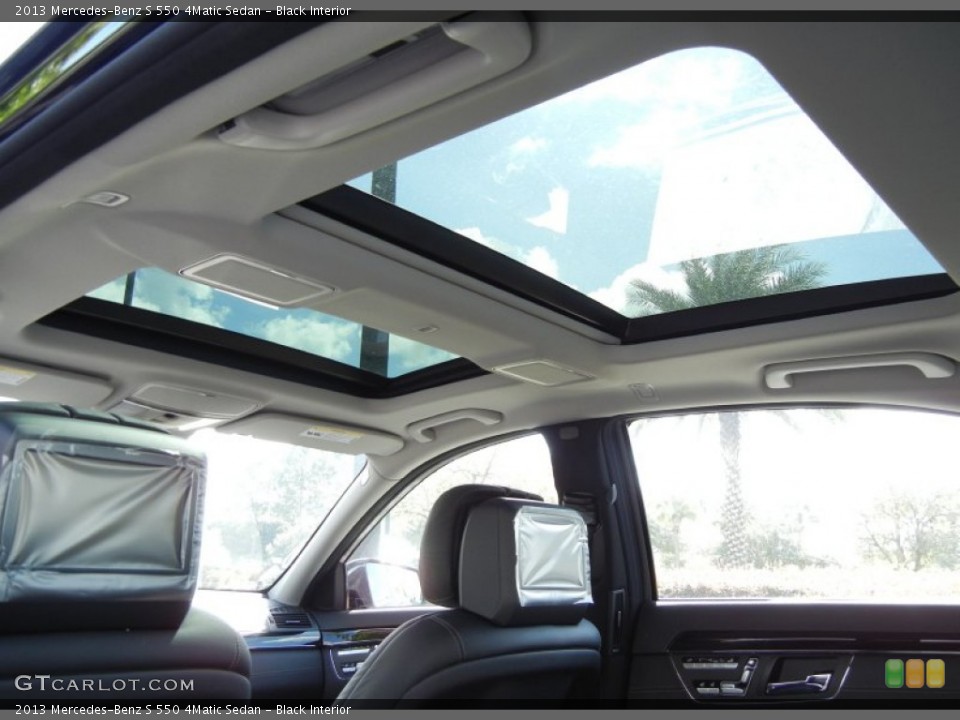 Black Interior Sunroof for the 2013 Mercedes-Benz S 550 4Matic Sedan #72686146