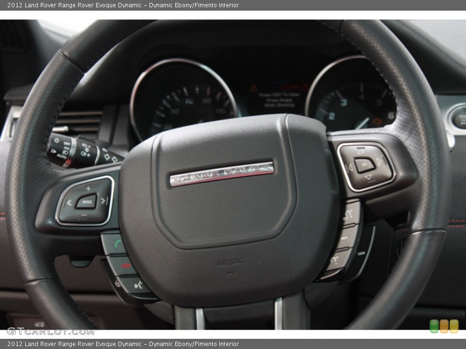 Dynamic Ebony/Pimento Interior Steering Wheel for the 2012 Land Rover Range Rover Evoque Dynamic #72686618