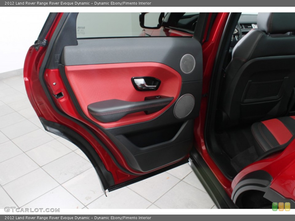 Dynamic Ebony/Pimento Interior Door Panel for the 2012 Land Rover Range Rover Evoque Dynamic #72686779