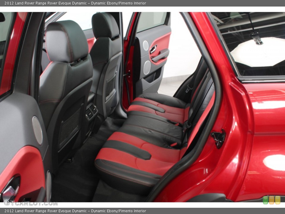 Dynamic Ebony/Pimento Interior Rear Seat for the 2012 Land Rover Range Rover Evoque Dynamic #72686884