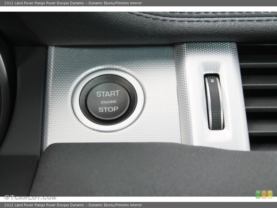 Dynamic Ebony/Pimento Interior Controls for the 2012 Land Rover Range Rover Evoque Dynamic #72686941