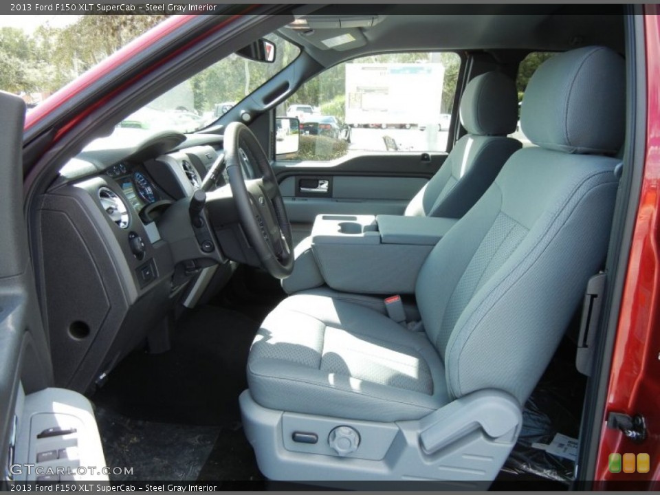 Steel Gray Interior Photo for the 2013 Ford F150 XLT SuperCab #72686951