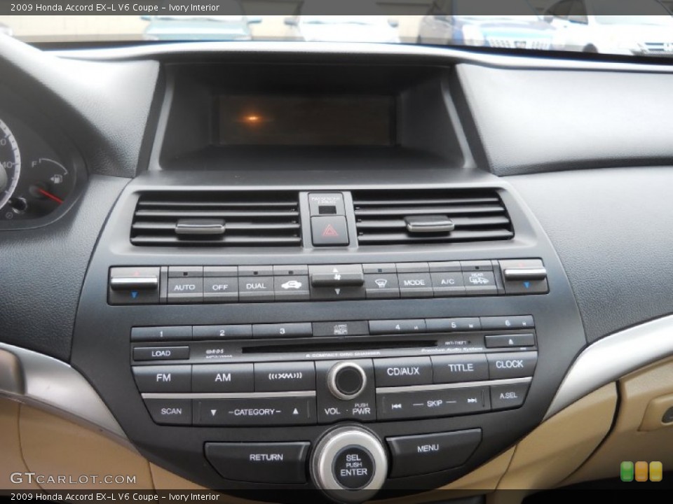 Ivory Interior Controls for the 2009 Honda Accord EX-L V6 Coupe #72687625