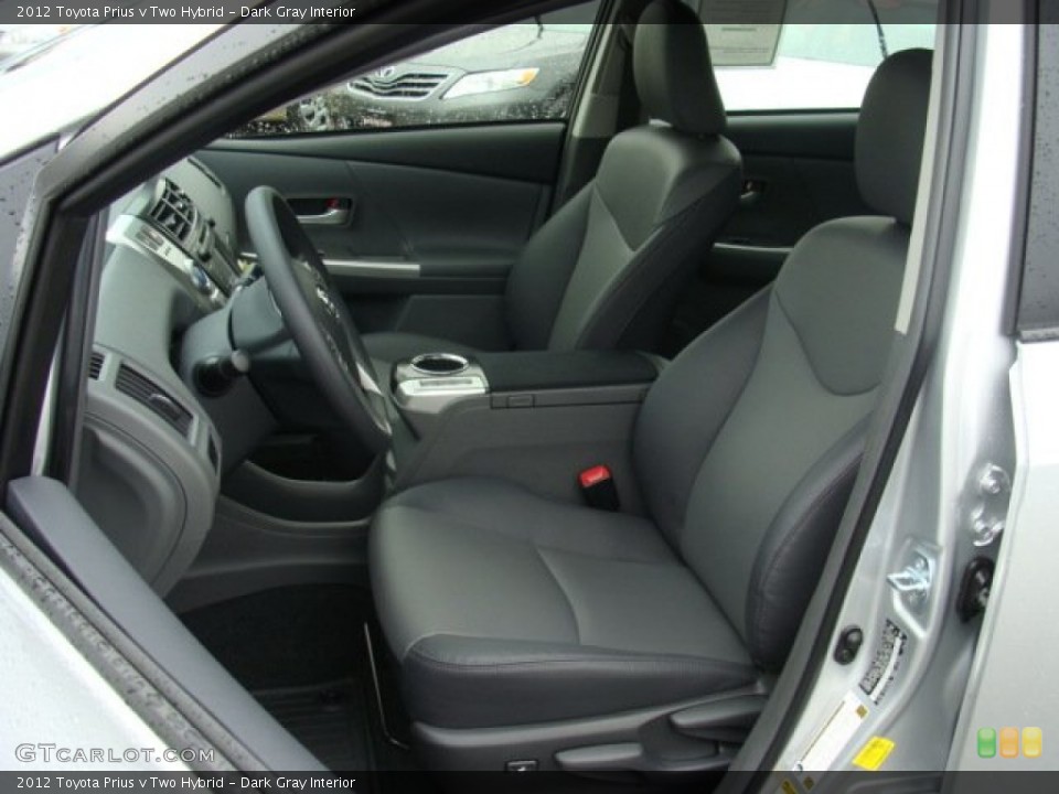 Dark Gray Interior Front Seat for the 2012 Toyota Prius v Two Hybrid #72688837
