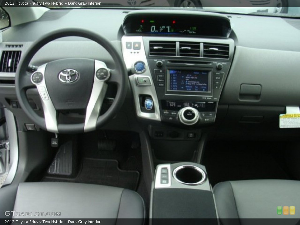 Dark Gray Interior Dashboard for the 2012 Toyota Prius v Two Hybrid #72688855