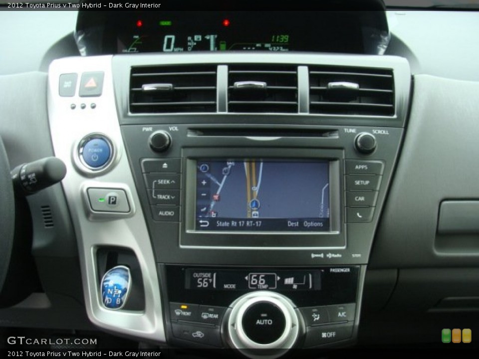 Dark Gray Interior Navigation for the 2012 Toyota Prius v Two Hybrid #72688892