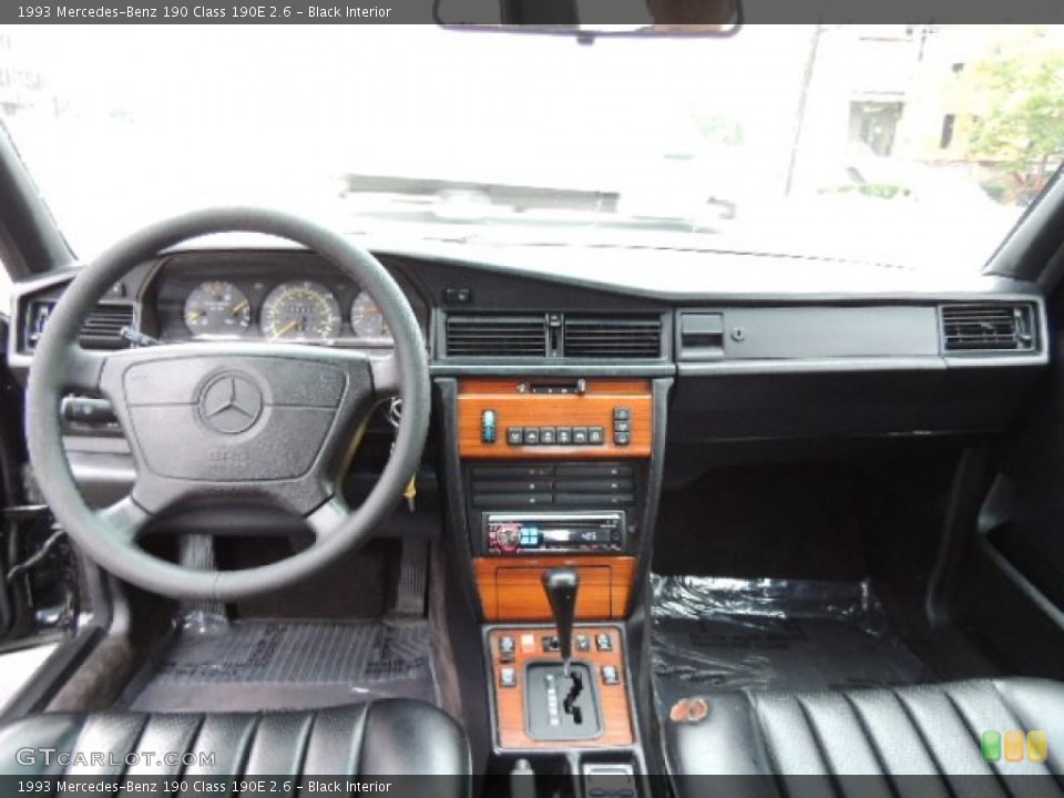 Black Interior Dashboard for the 1993 Mercedes-Benz 190 Class 190E 2.6 #72689941