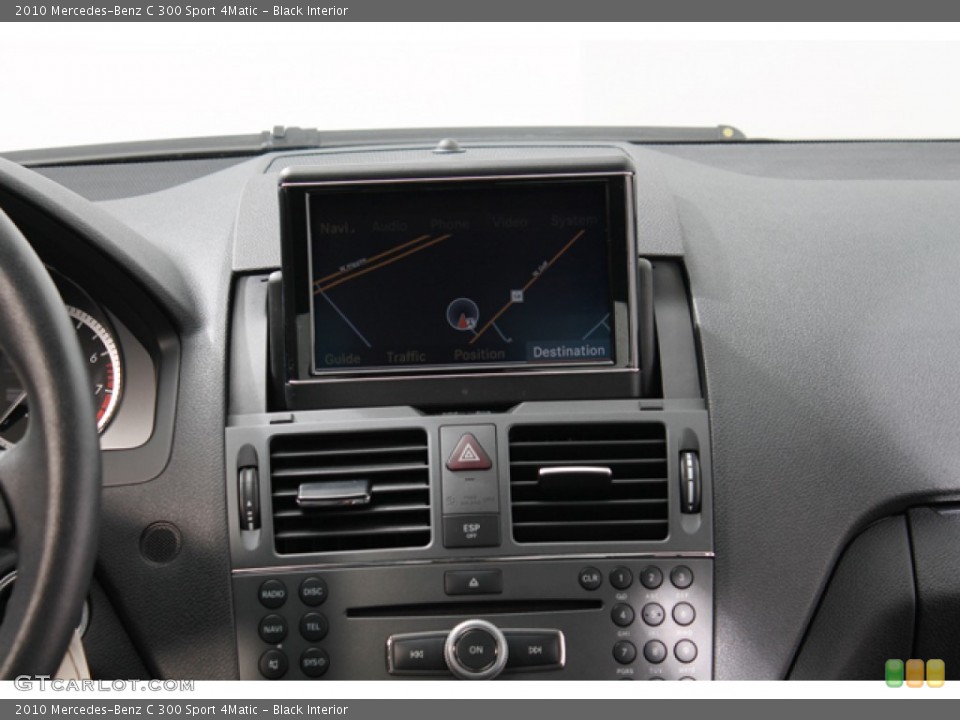 Black Interior Navigation for the 2010 Mercedes-Benz C 300 Sport 4Matic #72690862