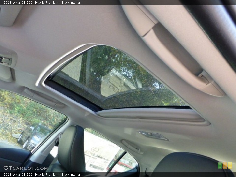 Black Interior Sunroof for the 2013 Lexus CT 200h Hybrid Premium #72692194