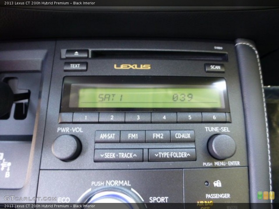 Black Interior Audio System for the 2013 Lexus CT 200h Hybrid Premium #72692234