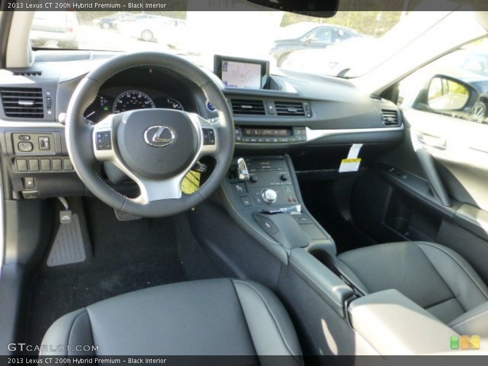 Black Interior Prime Interior for the 2013 Lexus CT 200h Hybrid Premium #72692419