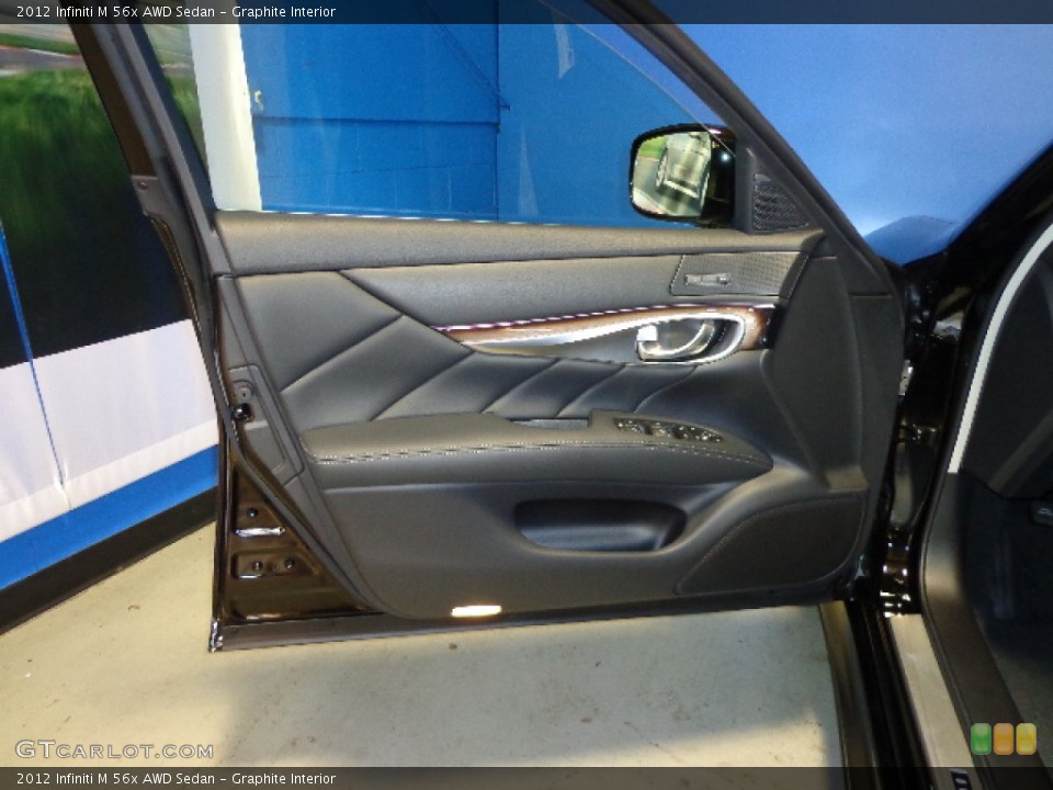 Graphite Interior Door Panel for the 2012 Infiniti M 56x AWD Sedan #72692629