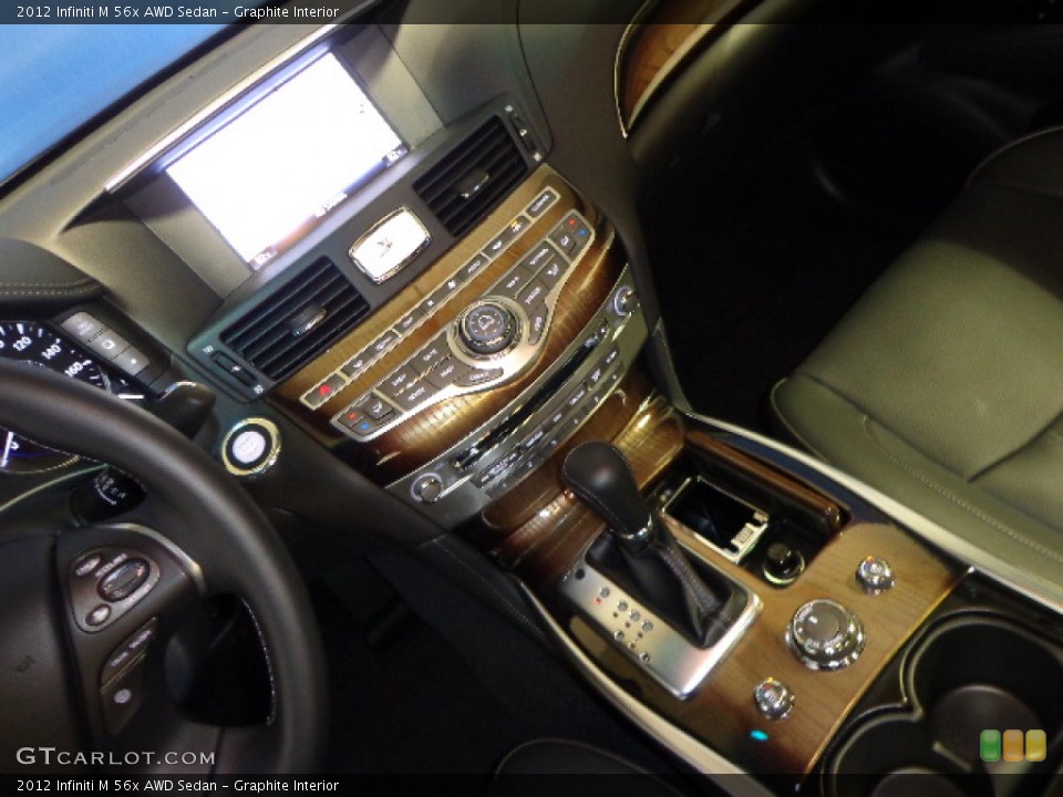 Graphite Interior Controls for the 2012 Infiniti M 56x AWD Sedan #72692749