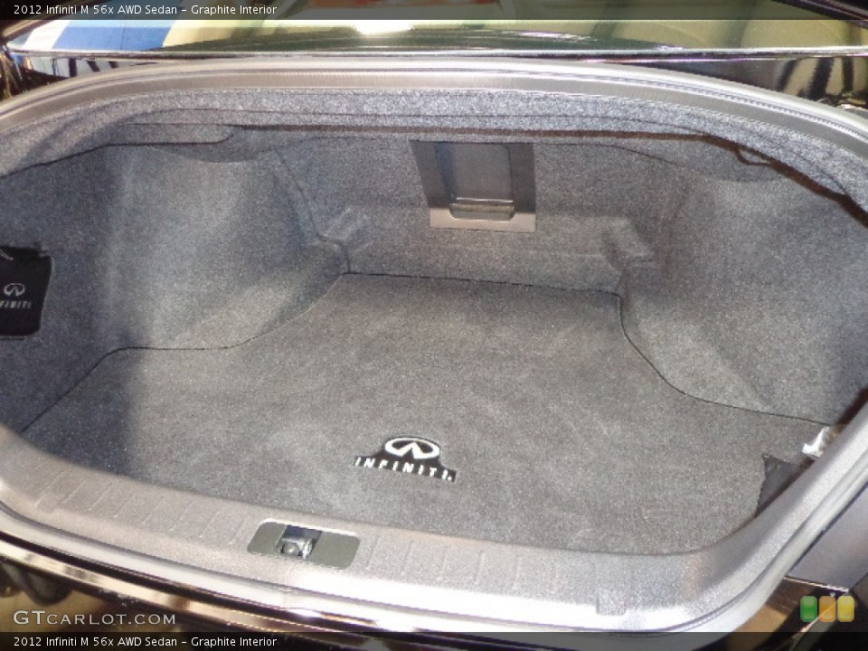 Graphite Interior Trunk for the 2012 Infiniti M 56x AWD Sedan #72692815